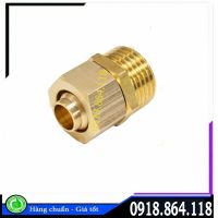 [ĐỒNG] Nối Thẳng Ống Cam - Siết Ống khí nén 6-8-10-12 - Ra Ren Ngoài 9.6mm - 13mm - 17mm - 21mm